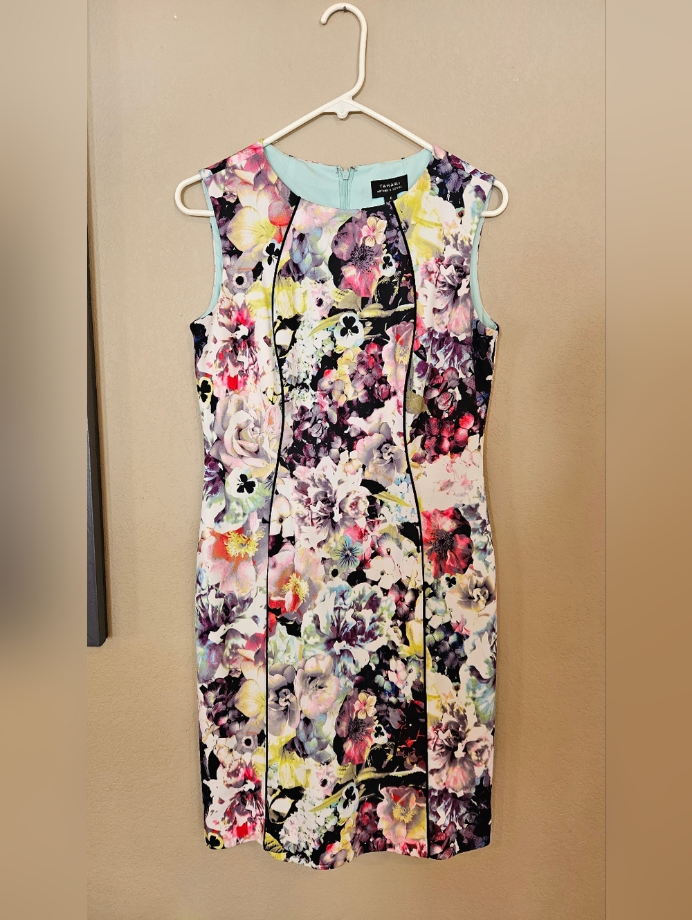 Tahari Arthur S. Levine Floral Sheath Dress Size 6